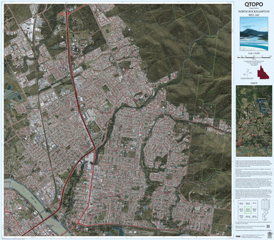 Department of Resources NORTH ROCKHAMPTON (9051-343i) digital map