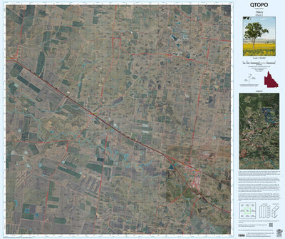 Department of Resources Oakey (9243-3i) digital map