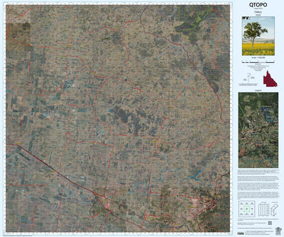 Department of Resources Oakey (9243i) digital map