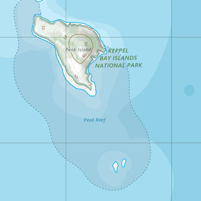 Department of Resources Peak Island (9051-21) digital map