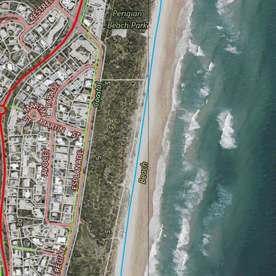 Department of Resources PEREGIAN BEACH (9545-332i) digital map