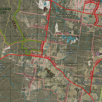 Department of Resources Pialba (9447i) digital map