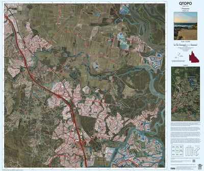 Department of Resources Pimpama (9542-24i) digital map