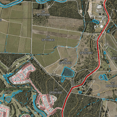 Department of Resources Pimpama (9542-24i) digital map