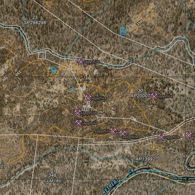 Department of Resources Rubyvale (8451-32i) digital map