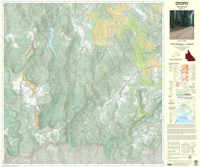 Department of Resources Springbrook (9541-13) digital map