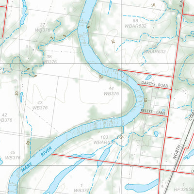 Department of Resources Tiaro (9446-43) digital map