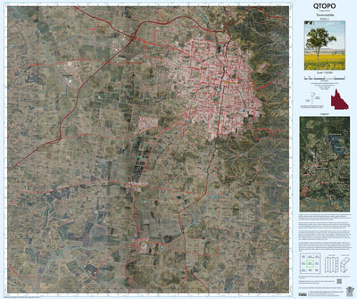 Department of Resources Toowoomba (9242-1i) digital map