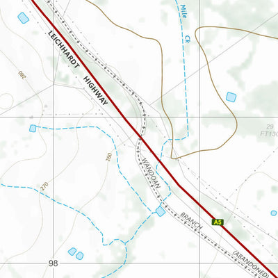 Department of Resources Wandoan (8845-12) digital map