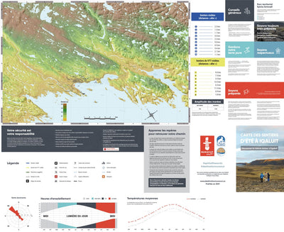 Destination Nunavut Carte des sentiers d’été d'Iqaluit digital map