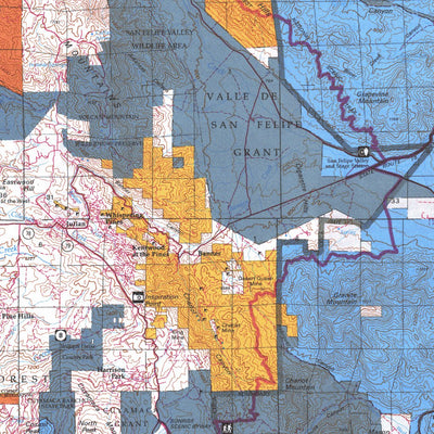 Digital Data Services, Inc. Borrego Valley, CA - BLM Surface Mgmt. digital map