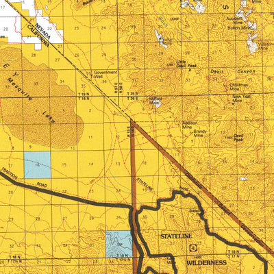Digital Data Services, Inc. Mesquite Lake, CA - BLM Surface Mgmt. digital map