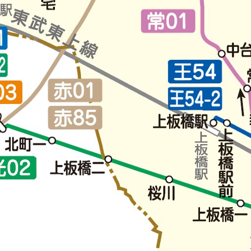 板橋区内バス路線図 Map by Chuo Geomatics Co., Ltd. | Avenza Maps