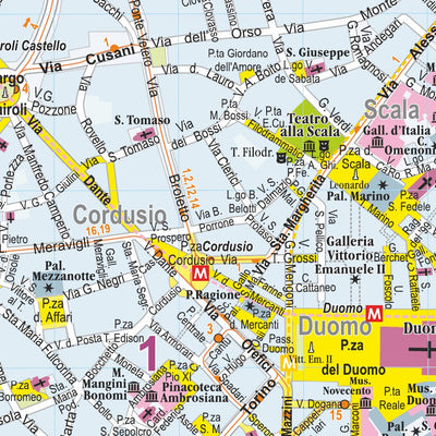 DIMAP Bt. Milan digital map