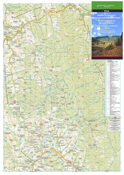 DIMAP Bt. Tarcau Mountains and Ghimes / Tar-kő-hegység és Gyimes vidéke digital map