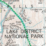Discovery Walking Guides Ltd Coast 2 Coast Challenge Map 2 Black Sail Hut to Patterdale digital map
