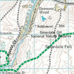 Discovery Walking Guides Ltd Coast 2 Coast Challenge Map 4 Orton to Kirkby Stephen digital map