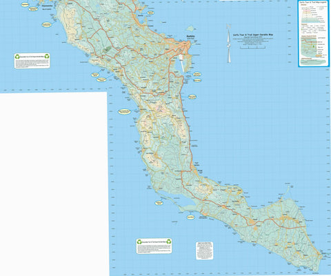 Discovery Walking Guides Ltd Corfu Tour & Trail Map South sheet digital map