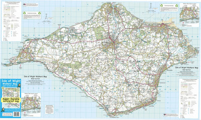 Discovery Walking Guides Ltd Isle of Wight Walkers Map digital map