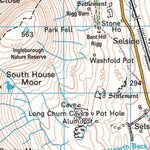 Discovery Walking Guides Ltd Yorkshire 3 Peaks Challenge Map digital map