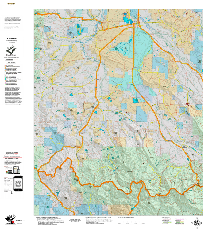 Land Ownership Map for CO Unit 17 by Divas de la Caza | Avenza Maps