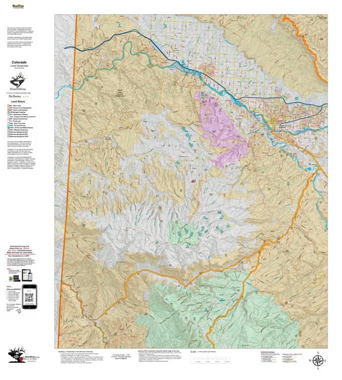 Land Ownership Map for CO Unit 40 by Divas de la Caza | Avenza Maps