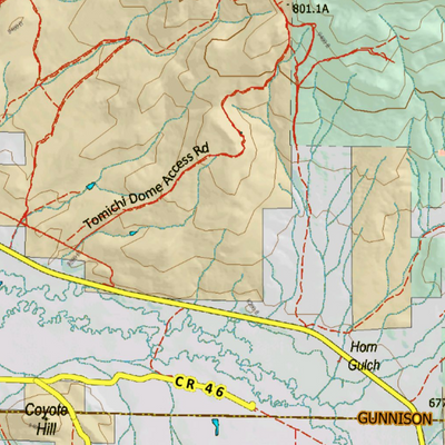Land Ownership Map for CO Unit 551 Preview 2