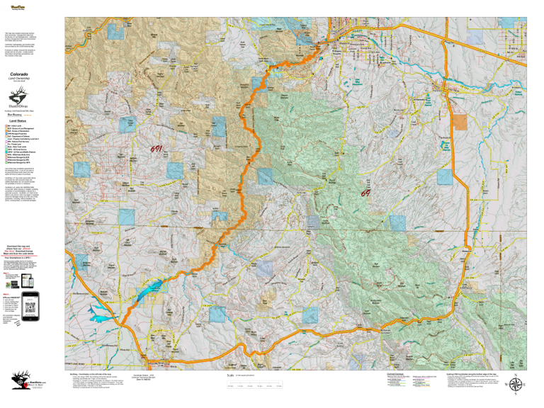 Land Ownership Map for CO Unit 69 by Divas de la Caza | Avenza Maps