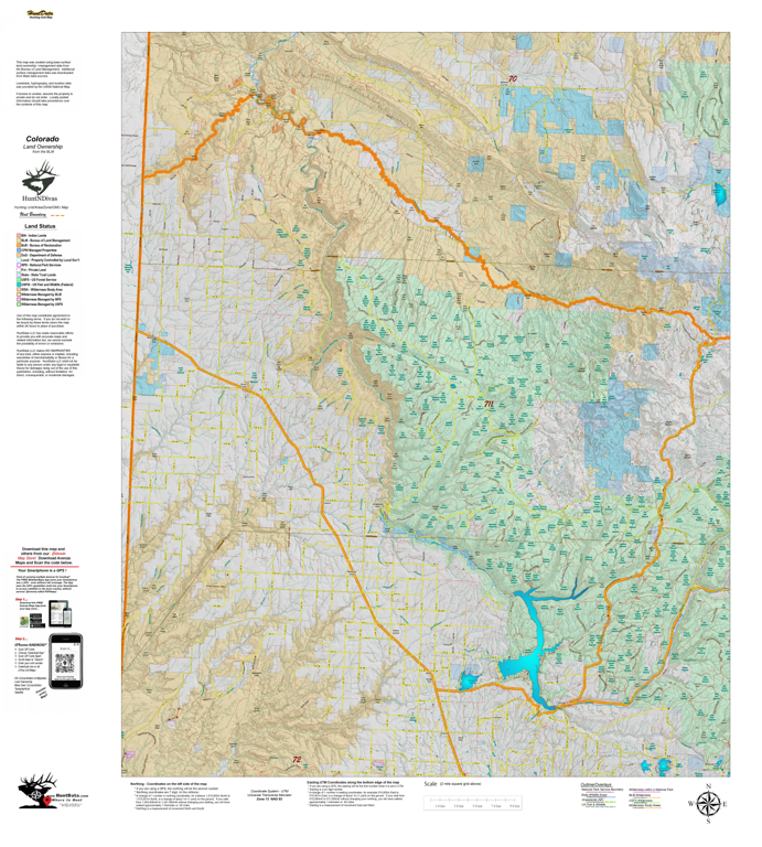 Land Ownership Map for CO Unit 711 by Divas de la Caza | Avenza Maps