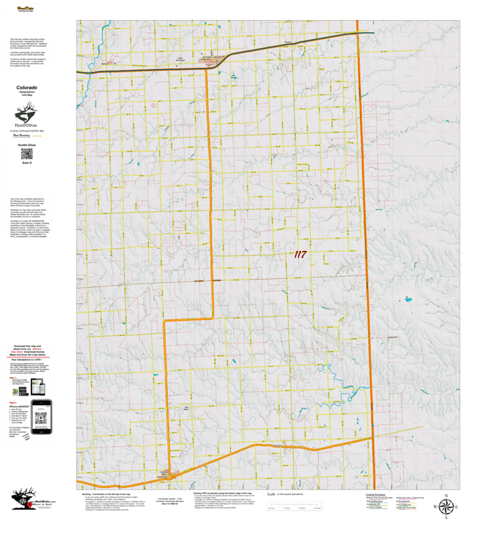 Topographical Map for CO Unit 117 by Divas de la Caza | Avenza Maps