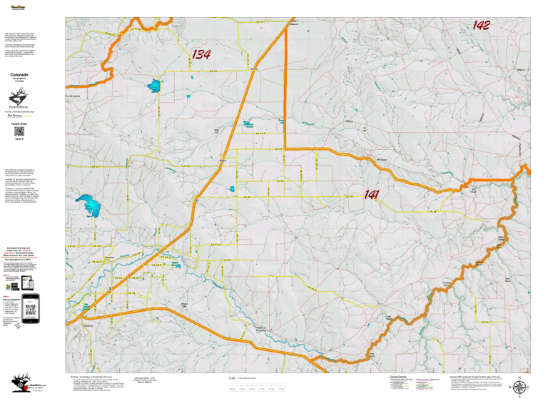 Topographical Map for CO Unit 141 by Divas de la Caza | Avenza Maps