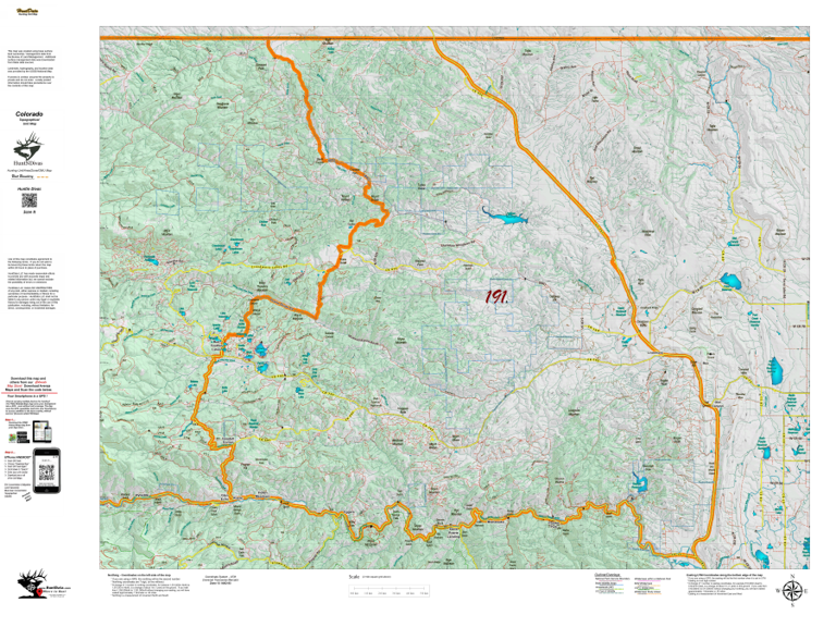 Topographical Map for CO Unit 191 by Divas de la Caza | Avenza Maps