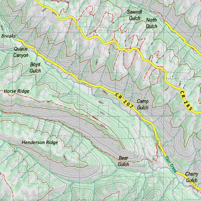 Topographical Map for CO Unit 21 Preview 3