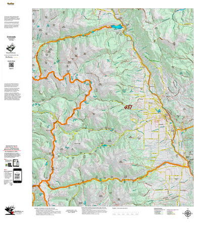 Topographical Map for CO Unit 481 Preview 1