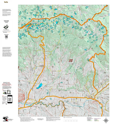 Topographical Map for CO Unit 52 Preview 1