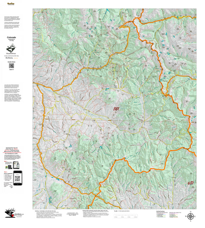 Topographical Map for CO Unit 551 Preview 1