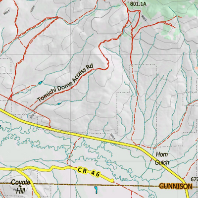 Topographical Map for CO Unit 551 Preview 2