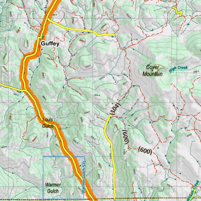Topographical Map for CO Unit 581 Preview 2