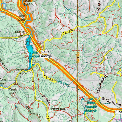 Topographical Map for CO Unit 581 Preview 3