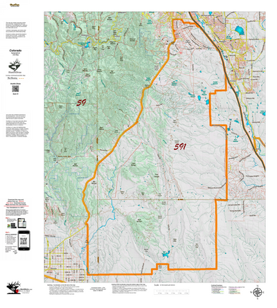 Topographical Map for CO Unit 591 Preview 1