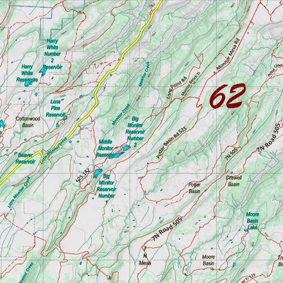 Topographical Map for CO Unit 62 Preview 2