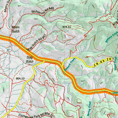 Topographical Map for CO Unit 67 Preview 3