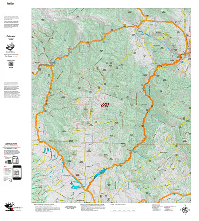 Topographical Map for CO Unit 691 Preview 1