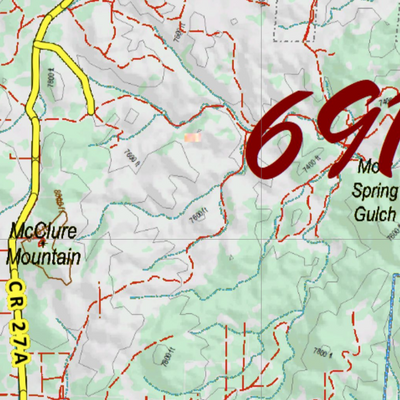 Topographical Map for CO Unit 691 Preview 2