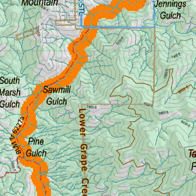 Topographical Map for CO Unit 691 Preview 3