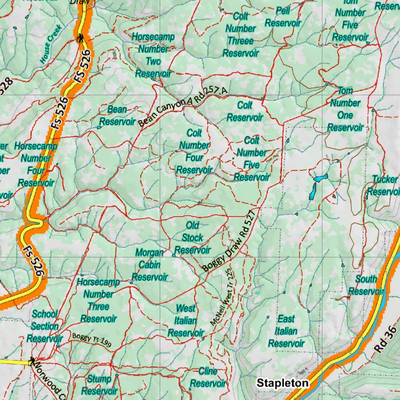 Topographical Map for CO Unit 73 Preview 3