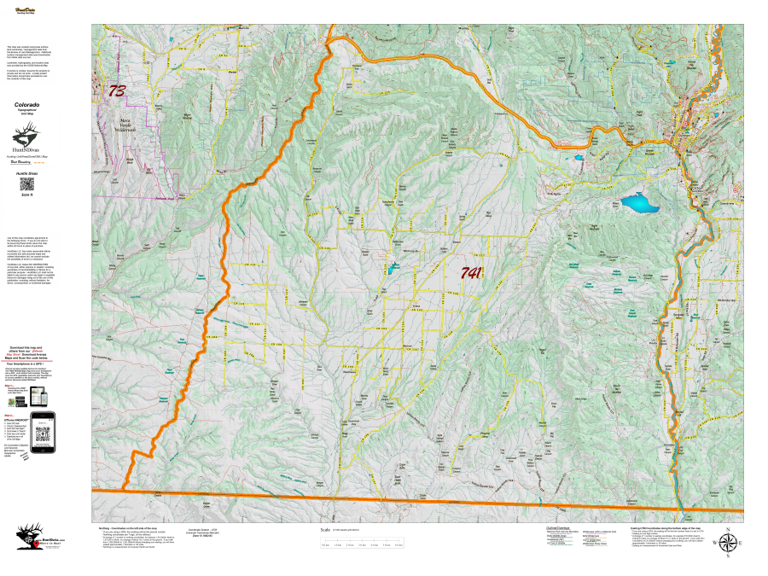 Topographical Map for CO Unit 741 by Divas de la Caza | Avenza Maps