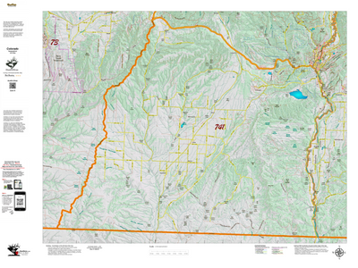Topographical Map for CO Unit 741 Preview 1