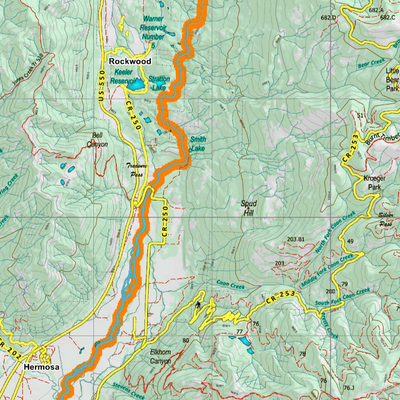 Topographical Map for CO Unit 75 Preview 2