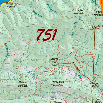Topographical Map for CO Unit 751 Preview 2
